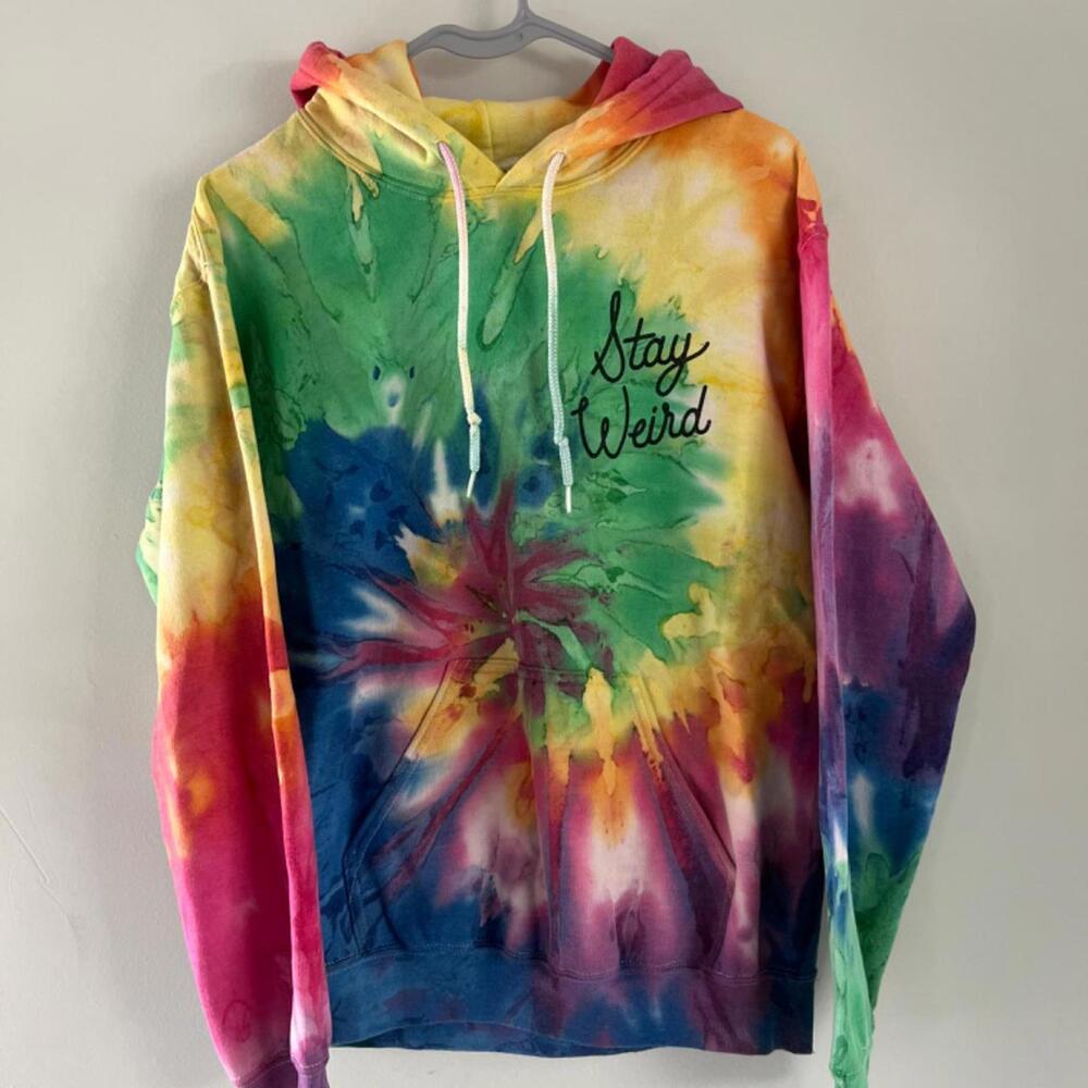 Stay Weird Tie-Dye Girls Hoodie – Size Small | Hot Topic